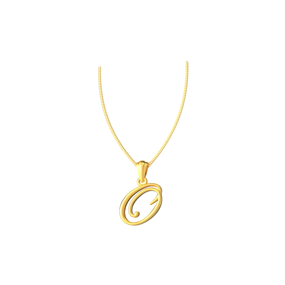 Opulent Gold O Pendant