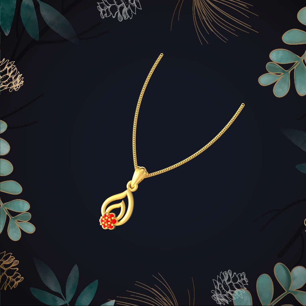 Artisan Gold Leaf Pendant