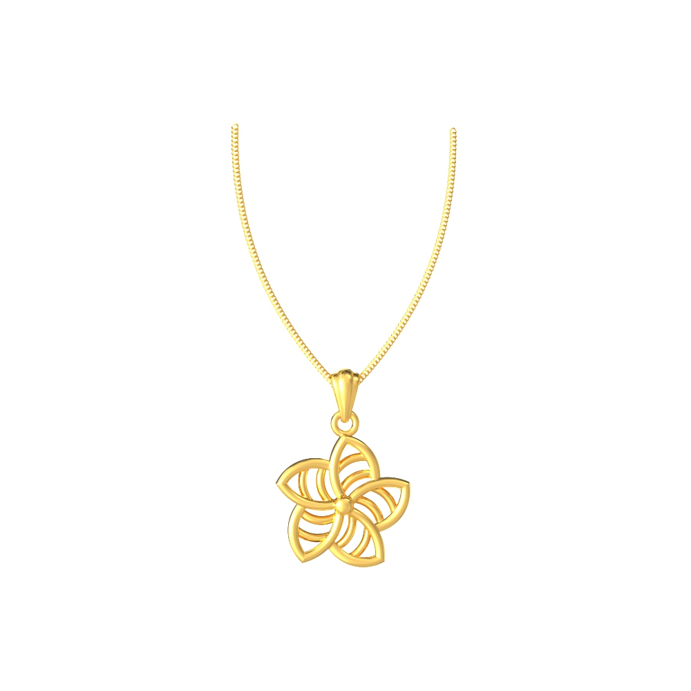 Delicate daisy flower pendant necklace in gold, perfect for a minimalist look