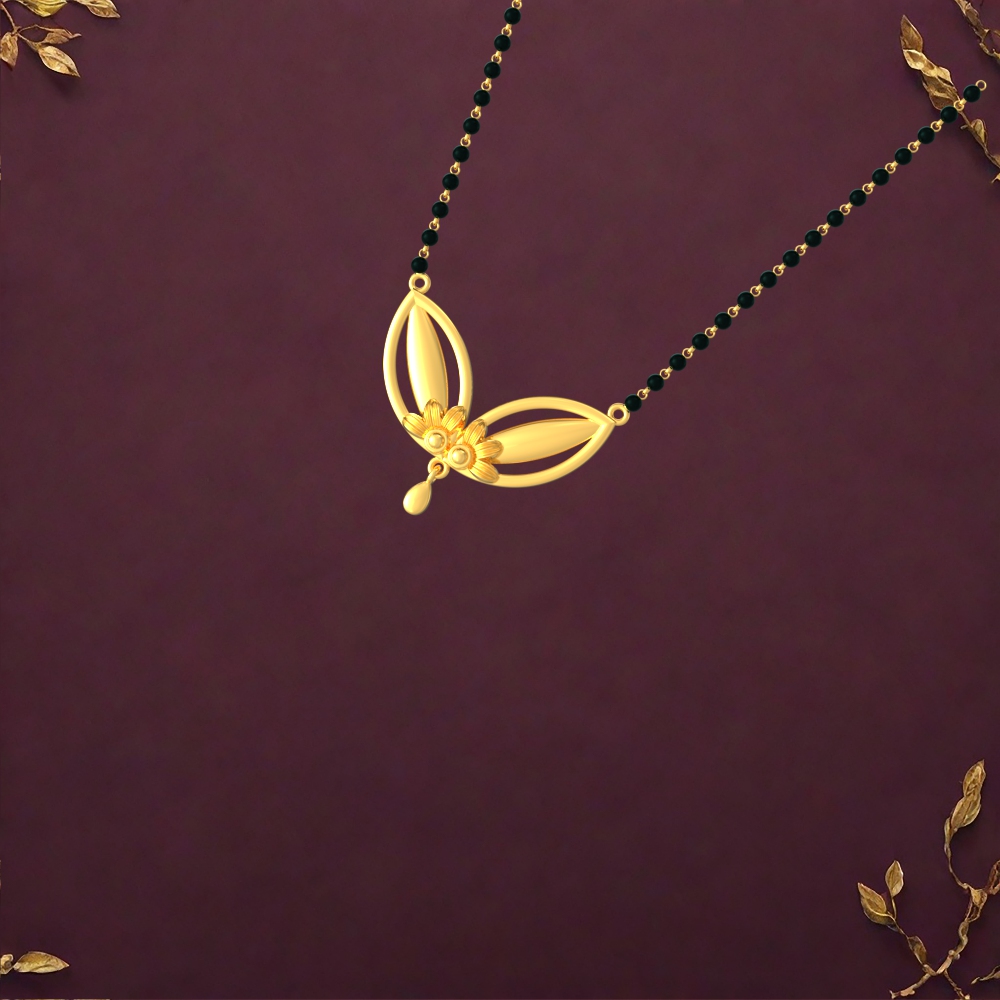 Delicate Gold Flower Pendant Chennai