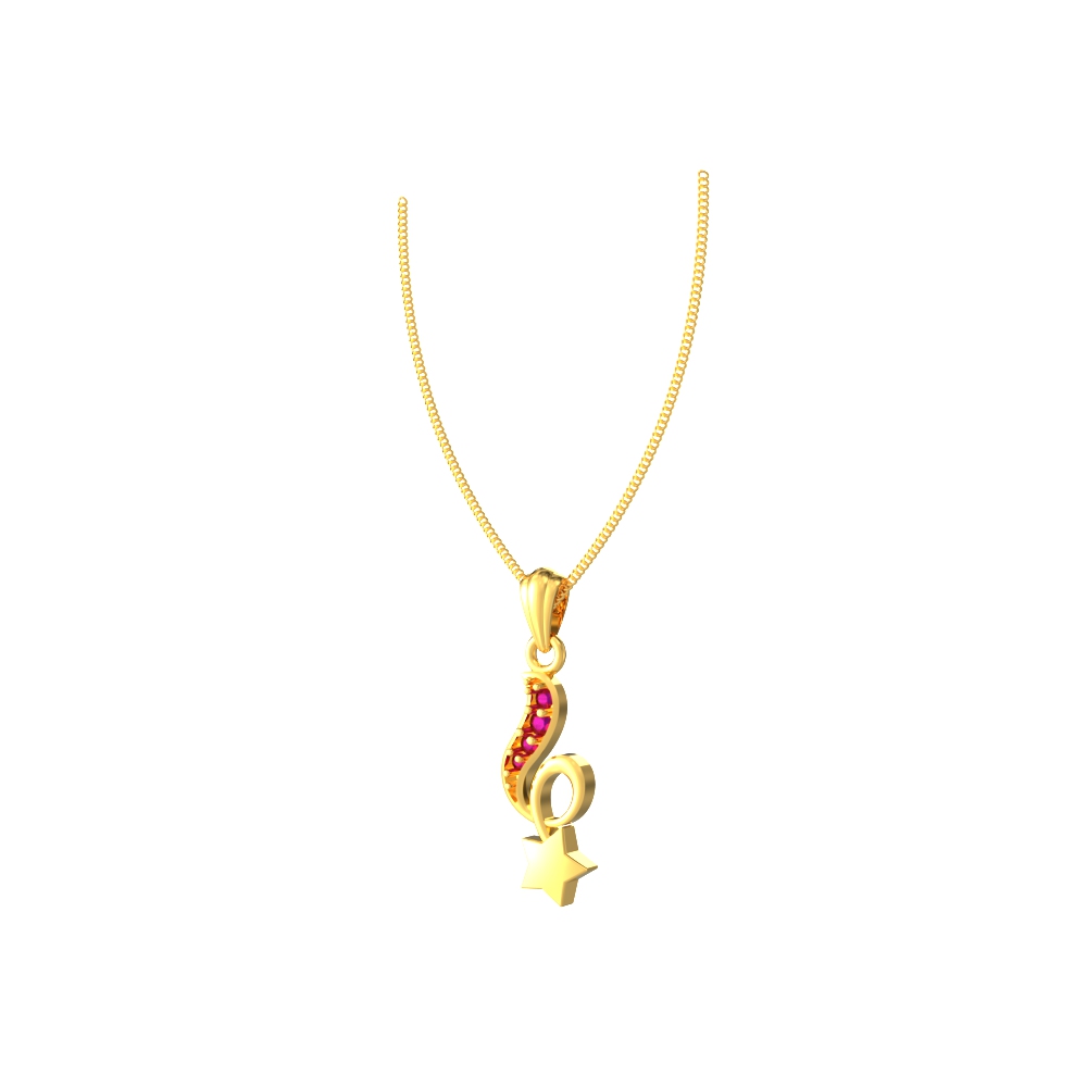 Radiant gold pendant featuring a shining star design, perfect for a glamorous and eye-catching look