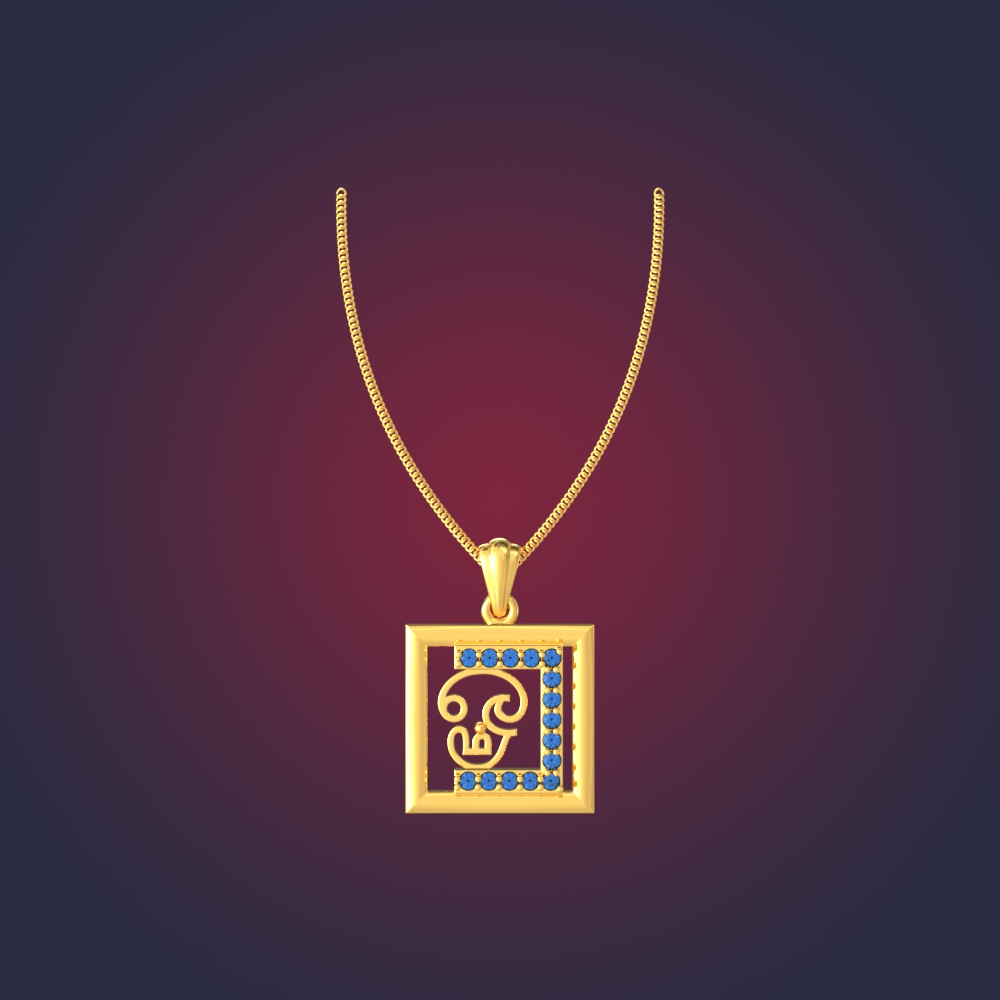 Divine Gold God Pendant