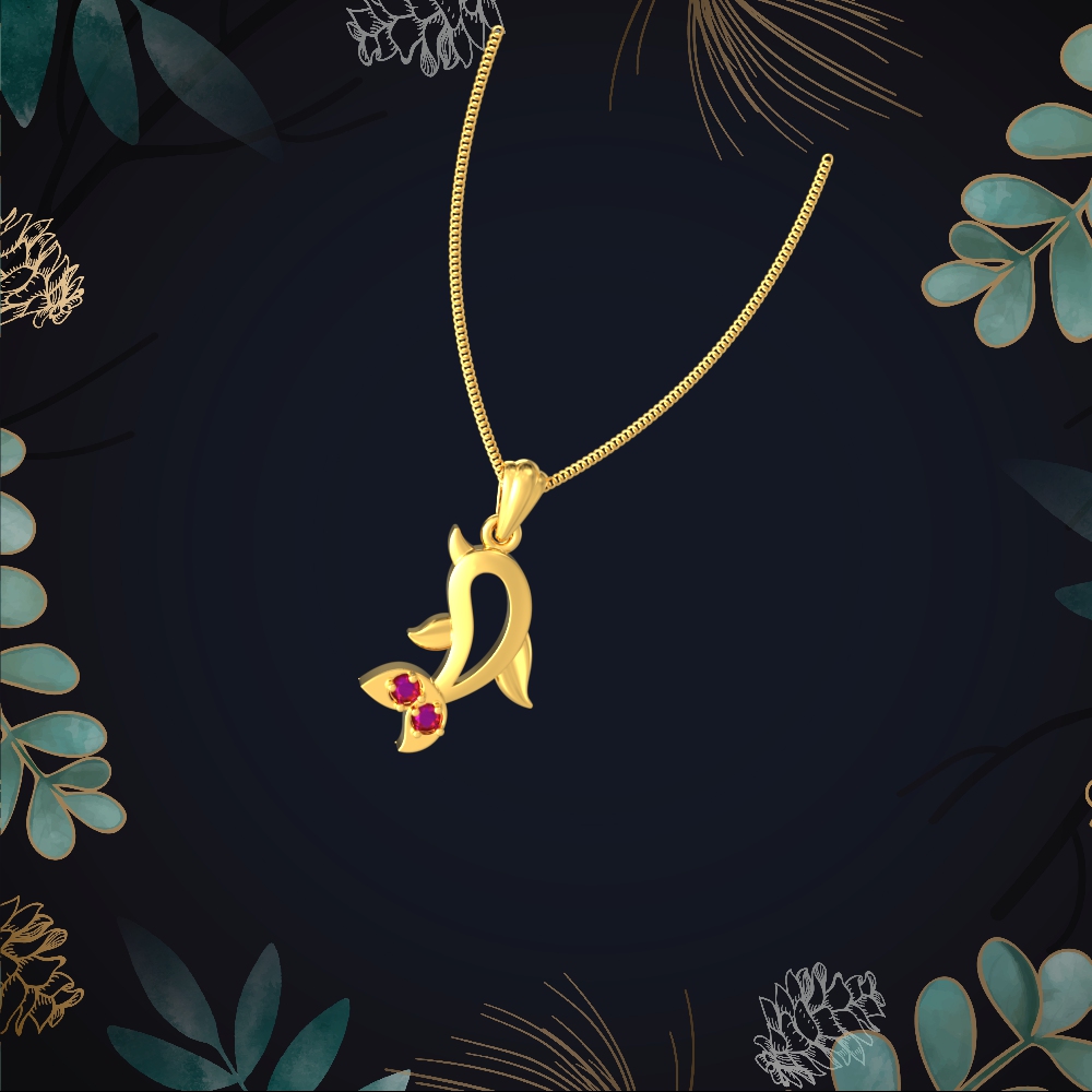 Gold Dolphin Pendant Chennai