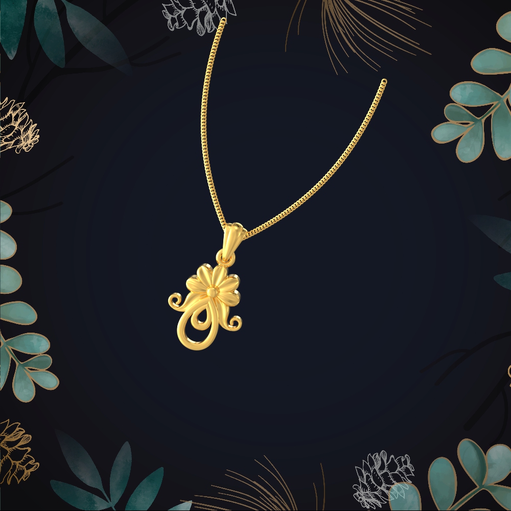 Gold Blossom Pendant Chennai