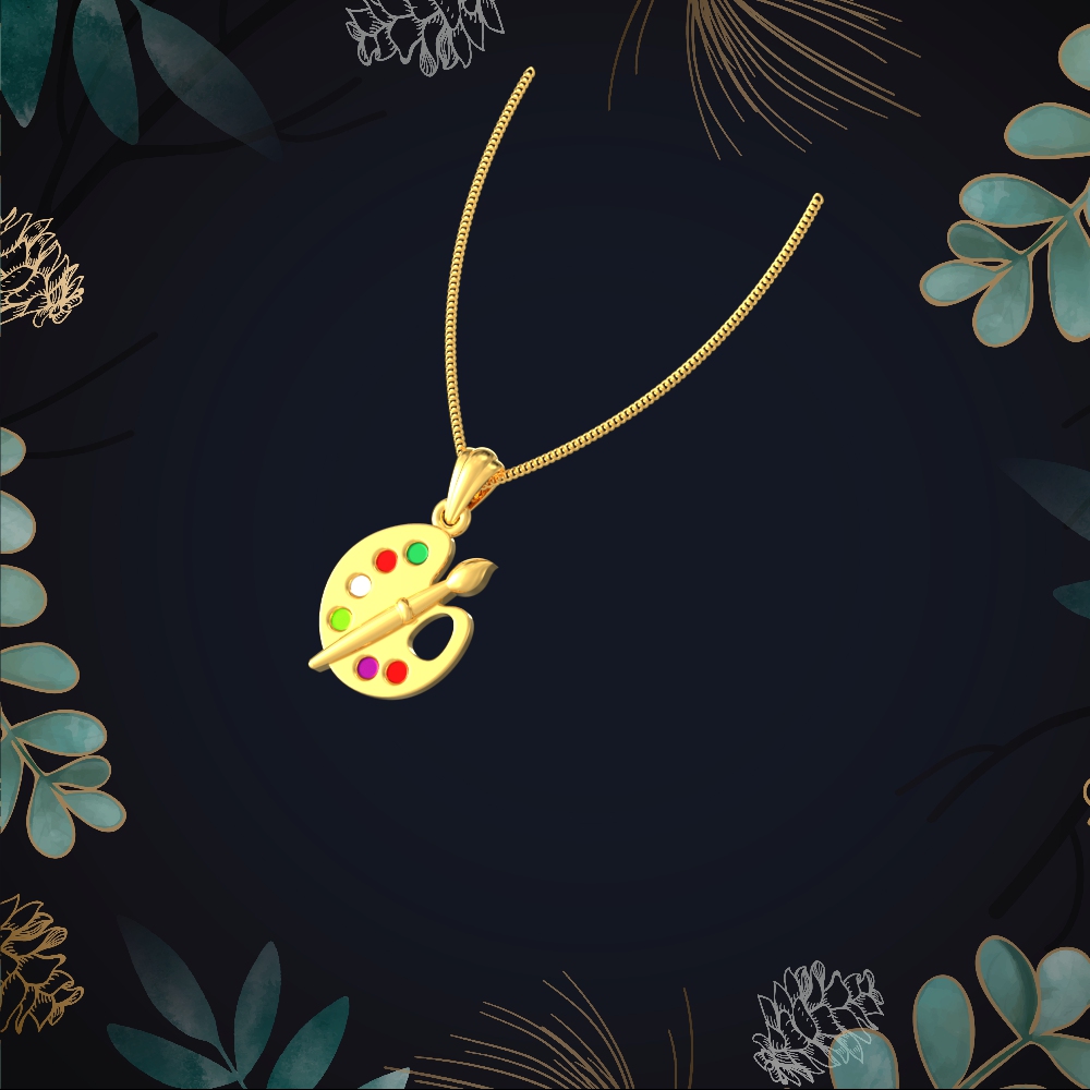 Painting Board Gold Pendant Chennai
