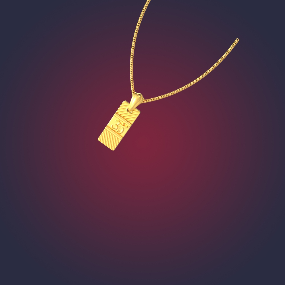 Sleek Gold OM Pendant